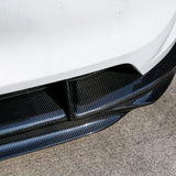 Glossy Carbon Fiber Front Lip Splitter for Tesla Model Y Juniper