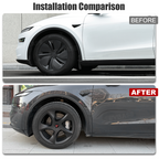 Tessgo 19" Crossflow Style 3D Sculpted Wheel Covers for Tesla Model Y Juniper