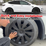 19" Aero Hubcaps Induction Style Wheel Covers for Model Y Juniper