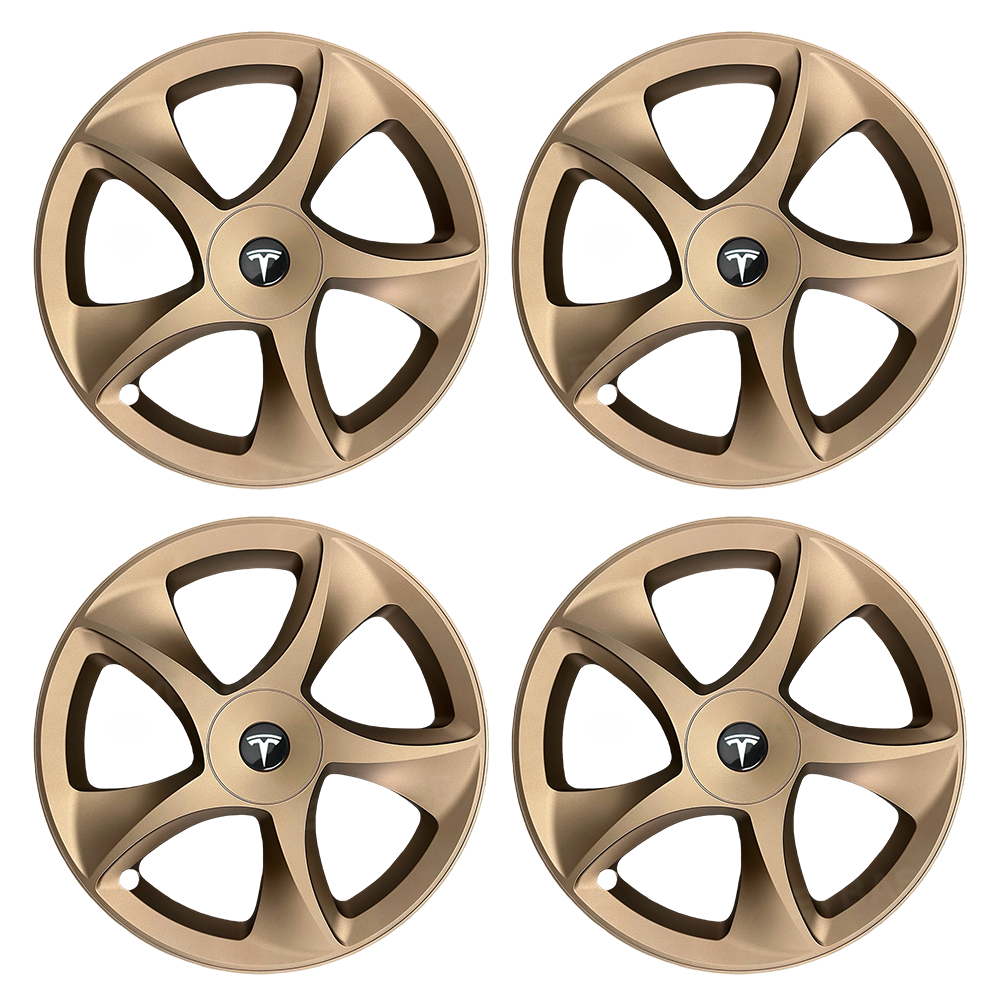 Tessgo 19" Crossflow Style 3D Sculpted Wheel Covers for Tesla Model Y Juniper