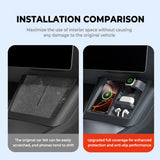 3-in-1 Wireless Charging Organizer for Tesla Model 3 Highland & Model Y Juniper