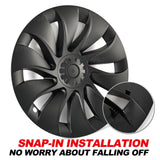 Model Y Juniper Wheel Covers 20" Helix 2.0 Wheels Überturbine Style Matte Hubcaps