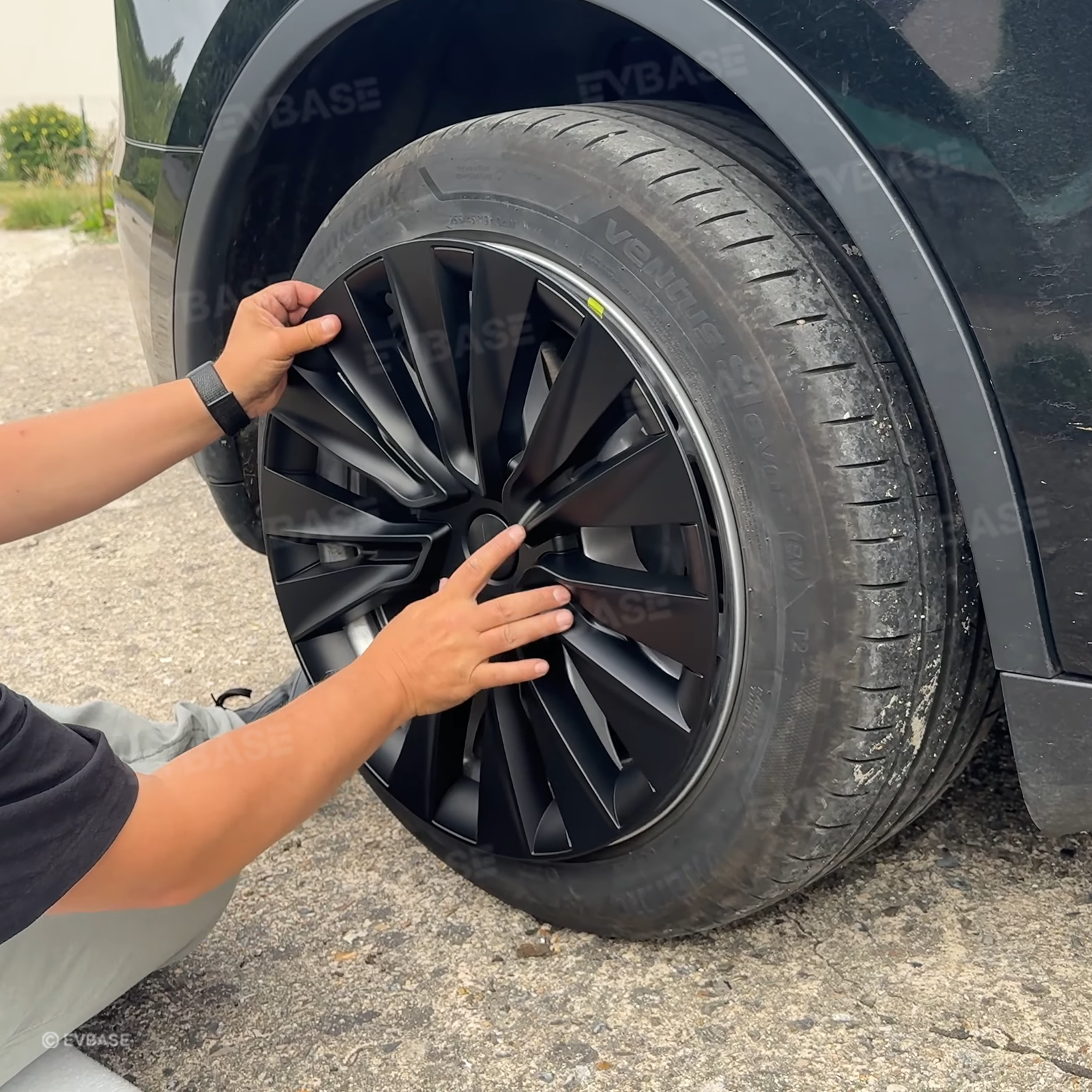 Tessgo 19" Turbine Style Full Wrapped Wheel Covers for Tesla Model Y