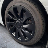 Tessgo Model 3 18inch Überturbine Wheel Cover For Tesla 3 18inch Turbine Wheel Cap Kit 4PCS Matte Black
