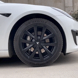 Arachnid Style 18" Wheel Covers for Model 3 2017–2023 Matte Black Set of 4
