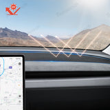 Suede Sunshade Dashboard Mat – UV Protection & Anti-Glare for Tesla Model YL 2026+