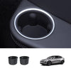 3rd Row Armrest Cup Holder Silicone Insert for Tesla Model YL 2026+