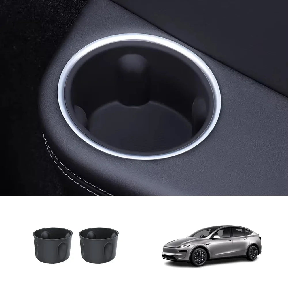 3rd Row Armrest Cup Holder Silicone Insert for Tesla Model YL 2026+