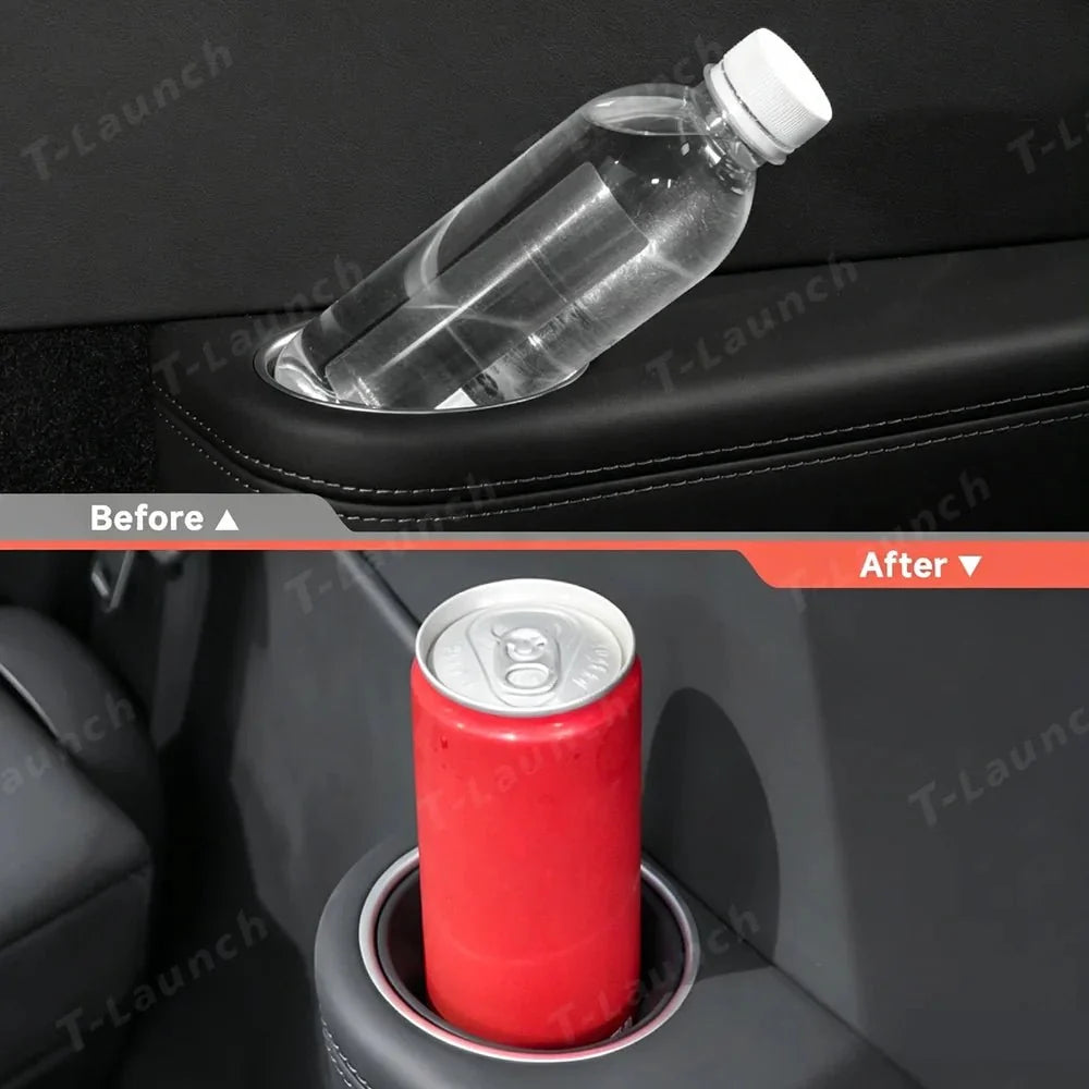 3rd Row Armrest Cup Holder Silicone Insert for Tesla Model YL 2026+
