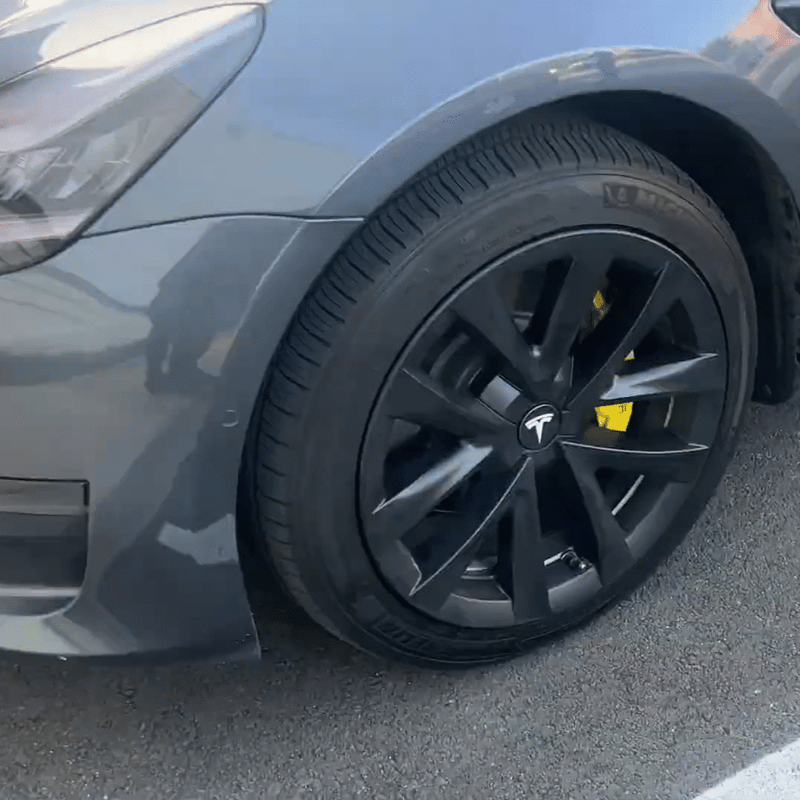 TESSGO Model 3 18 inch Arachnid Wheel Covers Replacement Wheel Cap 2017-2023 Model 3 Matte 4PCS