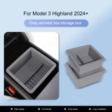 Model 3 Highland Storage Box Double Layer Center Console Organizer Tray Silicone Liner