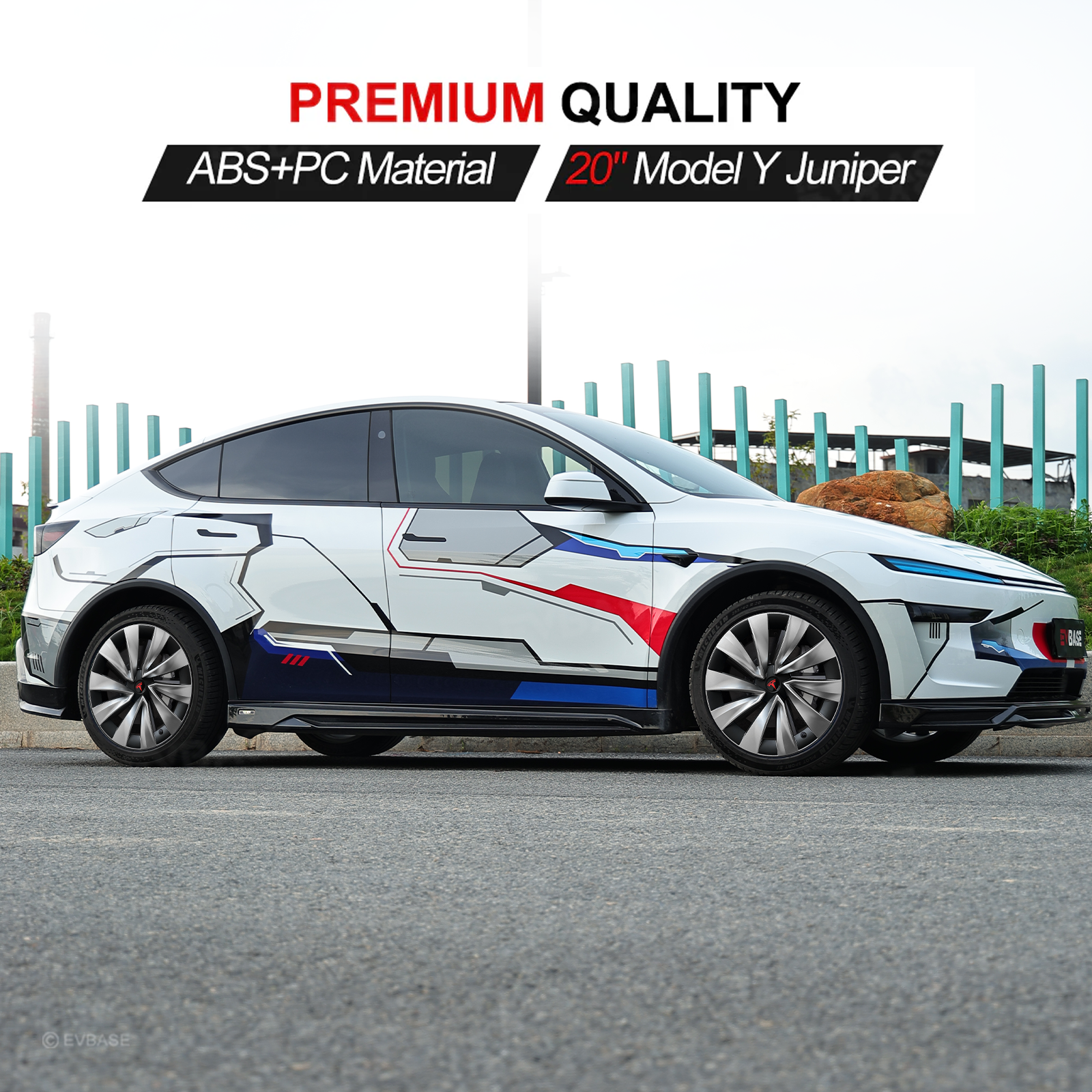 Tessgo "Helix-Pro" 20" Upgrade 2.0 Wheel Covers for Tesla Model Y Juniper