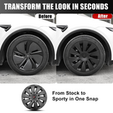 19" Aero Hubcaps Induction Style Wheel Covers for Model Y Juniper