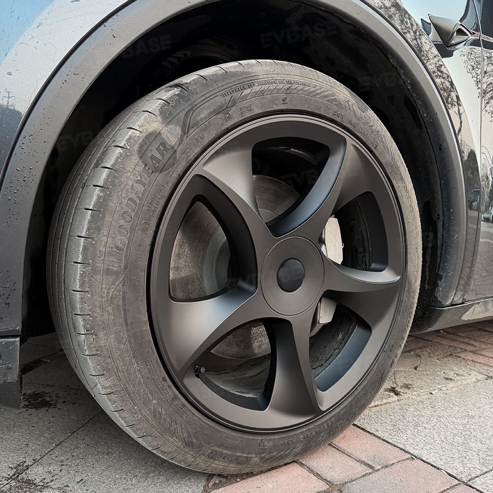 Tessgo 19" Crossflow Style 3D Sculpted Wheel Covers for Tesla Model Y Juniper