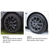 Model 3 18 inch Überturbine Wheel Cover For Tesla 3 18inch Aero Wheel Caps Matte 4PCS