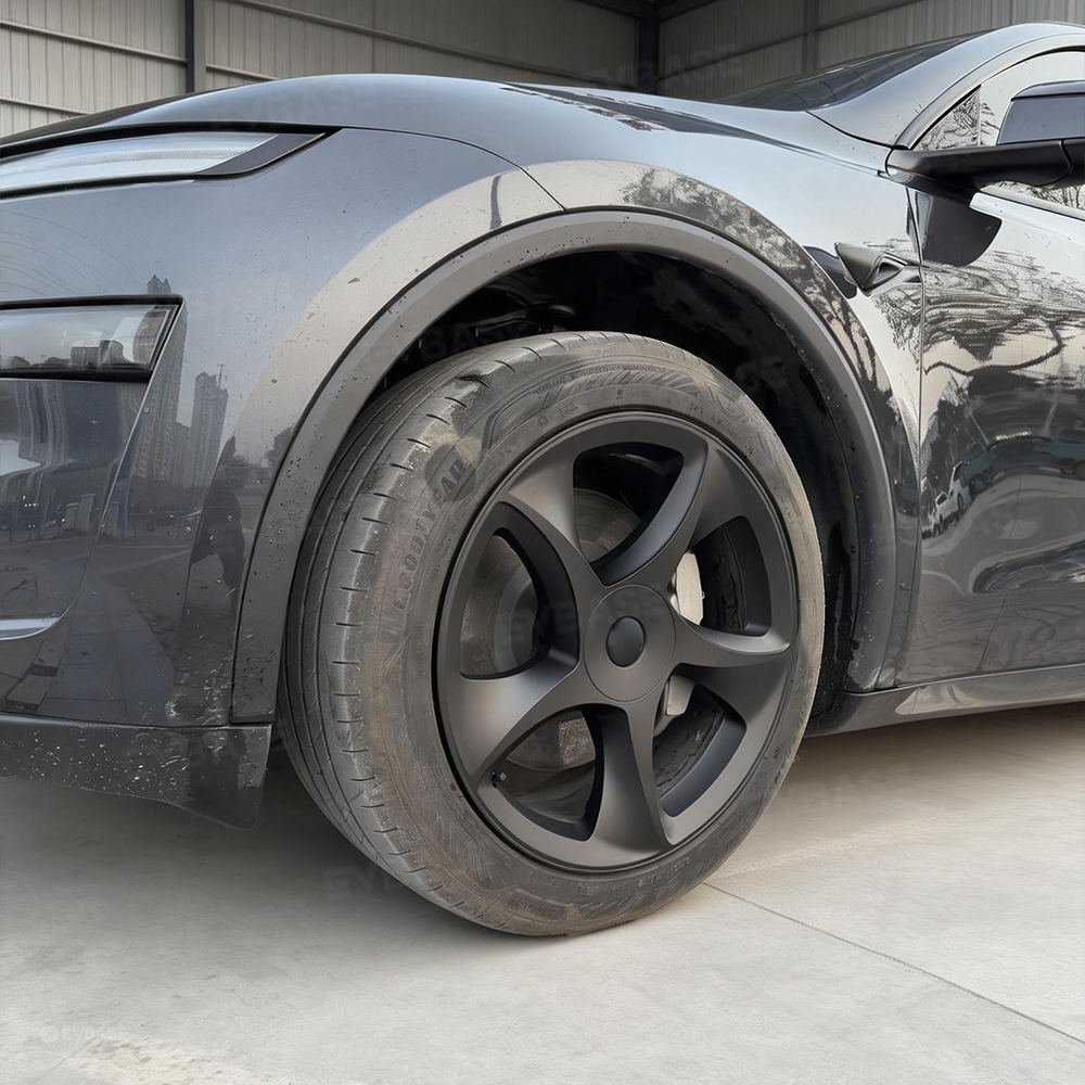 Tessgo 19" Crossflow Style 3D Sculpted Wheel Covers for Tesla Model Y Juniper