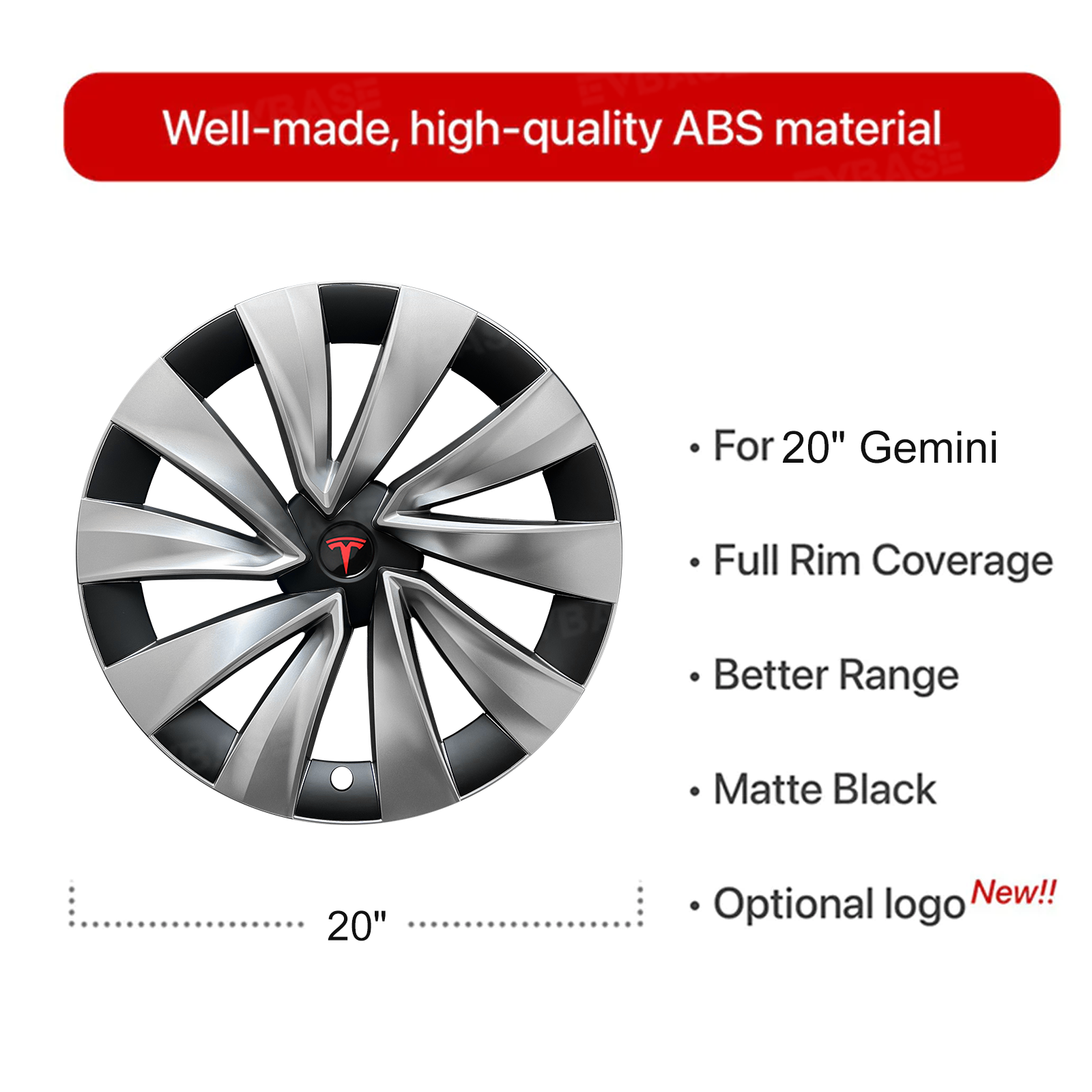 Tessgo "Helix-Pro" 20" Upgrade 2.0 Wheel Covers for Tesla Model Y Juniper