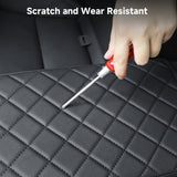 Leather Center Armrest Cover with Side Pockets for Tesla Model Y L 2026+