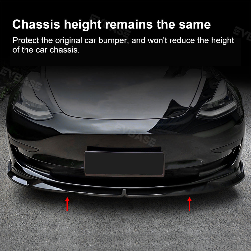 Tessgo ABS Front Bumper Lip Spoiler Kit for Tesla Model Y (2020-2025)