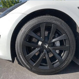 TESSGO Model 3 18 inch Arachnid Wheel Covers Replacement Wheel Cap 2017-2023 Model 3 Matte 4PCS