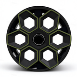 TESSGO 19" Hex Wedge Wheel Covers for Model Y & Juniper – Honeycomb Style