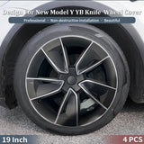 Tesla Model Y Juniper Hubcap X Style 19'' YB Knife Wheel Covers Tesstudio庐