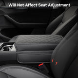 Leather Center Armrest Cover with Side Pockets for Tesla Model Y L 2026+