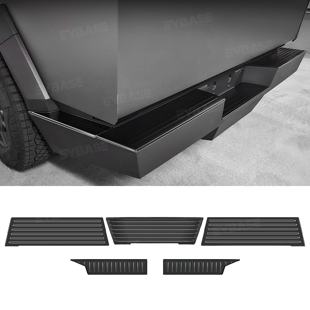 Tessgo Stainless Steel Rear Bumper & Tailgate Protector For Cybertruck, Anti-Scratch Guard Step Plates