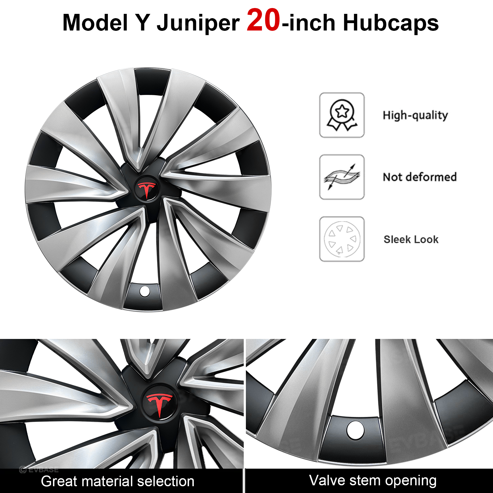 Tessgo "Helix-Pro" 20" Upgrade 2.0 Wheel Covers for Tesla Model Y Juniper