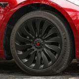 Tessgo Model 3 18inch Überturbine Wheel Cover For Tesla 3 18inch Turbine Wheel Cap Kit 4PCS Matte Black