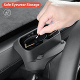 Multi-Function Steering Wheel Phone Mount & Glasses Holder for Tesla Model YL 2026+