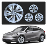 Tessgo 20 "Helix Style Wheel Covers Fits for Tesla Model Y Juniper 2025–2026, Upgrade Crossflow Hubcaps to Rim Cover Replacement, Fits OEM
