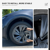Tessgo 20 "Helix Style Wheel Covers Fits for Tesla Model Y Juniper 2025–2026, Upgrade Crossflow Hubcaps to Rim Cover Replacement, Fits OEM