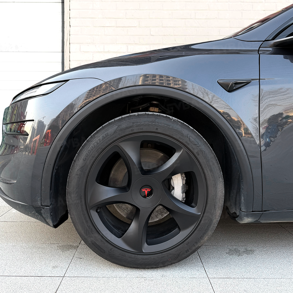 Tessgo 19" Crossflow Style 3D Sculpted Wheel Covers for Tesla Model Y Juniper