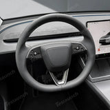 [Real Carbon Fiber] Steering Wheel Trim Cover Kit for Tesla Model YL 2026+