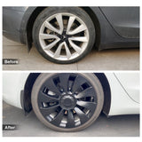 Tesla Model 3 18 Inch Hub Cap Replacement Model 3 Überturbine Wheel Caps Protector Cover Kit 4pcs