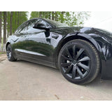 18" Matte Black Aero Style Wheel Covers for Model 3 2017–2023 4PCS