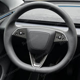 [Real Carbon Fiber] Steering Wheel Trim Cover Kit for Tesla Model YL 2026+
