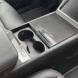 [Real Carbon Fiber] Center Console Panel Cover for Tesla Model YL 2026+