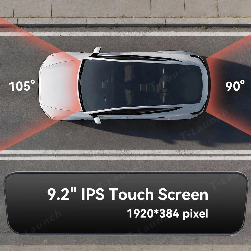 9.2" Integrated Streaming Rearview Mirror Dash Cam for 2026 New Tesla Model Y L