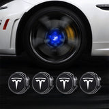 Tesla Logo Model 3/Y LED Logo Center Caps Wheel Hub Caps Cover 4PCS