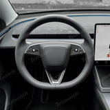 [Real Carbon Fiber] Steering Wheel Trim Cover Kit for Tesla Model YL 2026+