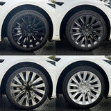 Tessgo Nova Style Wheel Hubcaps (Set of 4) for Tesla 2024+ Model 3 Highland 18'' Photon Wheels (Inspired by 19'' Nova Wheels)