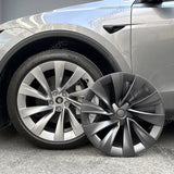 Tessgo Helix 2.0 Style Wheel Hubcaps (Set of 4) for Tesla 2025+ Model Y Juniper 20'' Helix 2.0 Wheels
