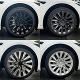 Tessgo Nova Style Wheel Hubcaps (Set of 4) for Tesla 2024+ Model 3 Highland 18'' Photon Wheels (Inspired by 19'' Nova Wheels)