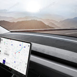 Suede Sunshade Dashboard Mat – UV Protection & Anti-Glare for Tesla Model YL 2026+