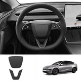 ABS Steering Wheel Center & V-Shape Trim for Tesla Model YL 2026+