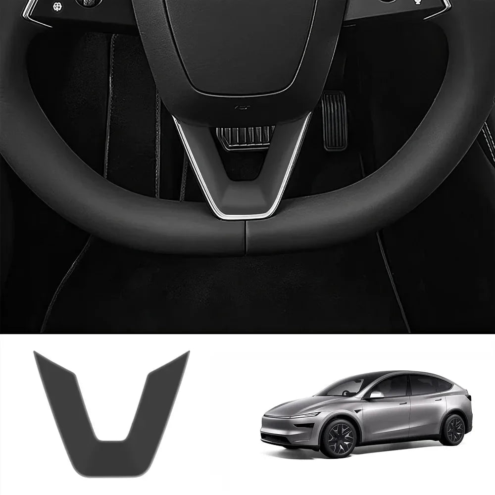 ABS Steering Wheel Center & V-Shape Trim for Tesla Model YL 2026+