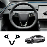 ABS Steering Wheel Trim Cover Kit for Tesla Model YL 2026+