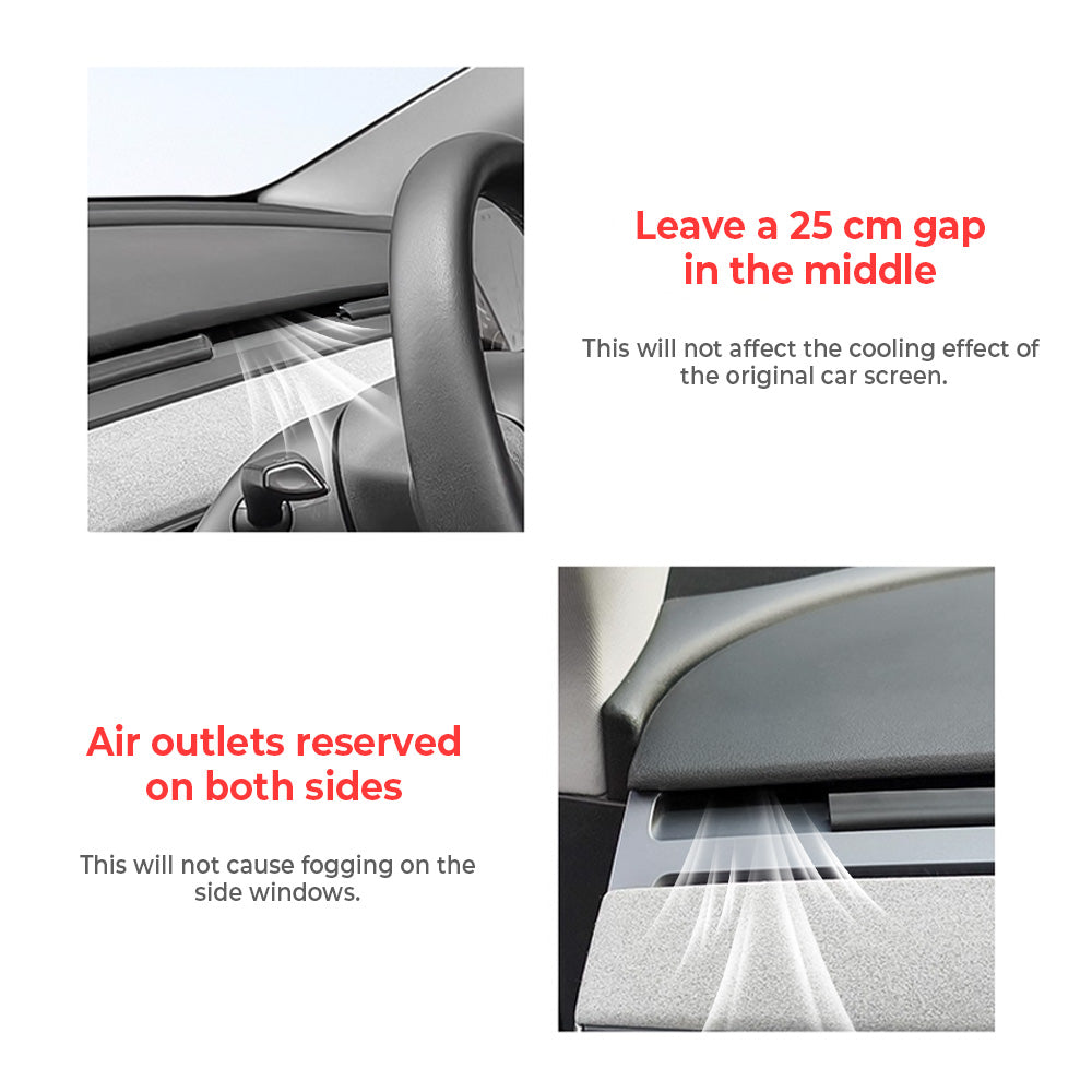 Air Vent Deflector for Tesla Model 3 & Y (2017–2026+), Redirects A/C Airflow Upwards – TPE Material, Custom Fit, Easy Install